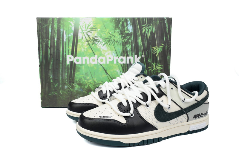 Dunk SB Low Limitado Panda Prank "Hold me Right" Interstelar Verde Marrom