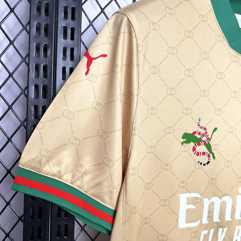 Camisa Gucci AC Milan  Versão Torcedor Edição Especial 24-25