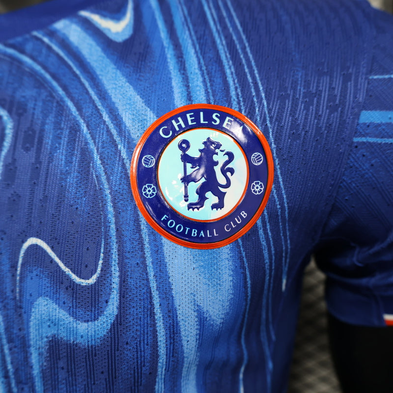 Camisa Chelsea 1º uniforme 24-25 Versão Jogador